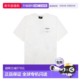 1h可退 香港直邮Represent 男士 MLM100286/AGED 白色T恤 MLM1002