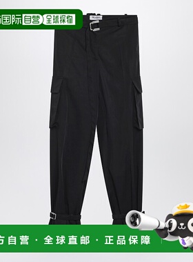 1h可退 香港直邮潮奢 The Attico 女士 黑色尼龙裤子 260WCP00283