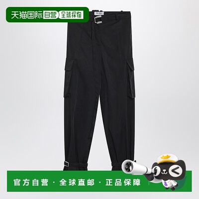 1h可退 香港直邮潮奢 The Attico 女士 黑色尼龙裤子 260WCP00283