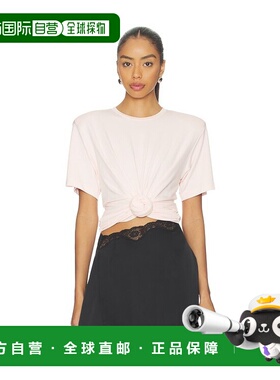 1h可退 香港直邮magda butrym 女士 前襟绑带T恤 101426 pink粉色