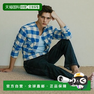 自营欧洲直邮RalphLauren拉夫劳伦 RRL修身苏格兰斜纹西部衬衫