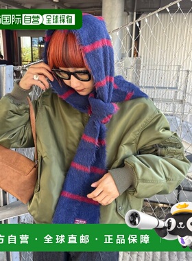 日本直邮CIAOPANIC TYPY 男女同款 复古配色 加厚仿毛绒条纹围巾