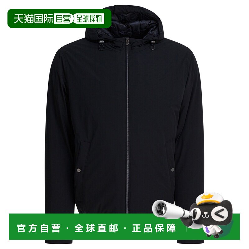 香港直邮Herno 男士 短款连帽羽绒夹克 GI00071UR12387SZ9300