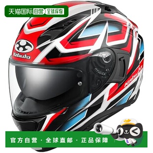 【日本直邮】Ogk Kabuto 摩托车头盔全脸式 KAMUI3 ACROBAT白红 S