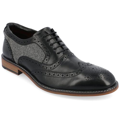 【美国奥莱】直发 Thomas & Vine Alister Wingtip 牛津鞋 - 黑色