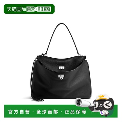 欧洲直邮BALENCIAGA (2025 年新品) 黑色中号 Rodeo 女式手提包
