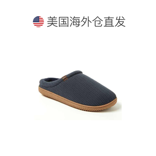 自营Dearfoams Men's Case Casual Clog Slipper - navy 美国奥莱
