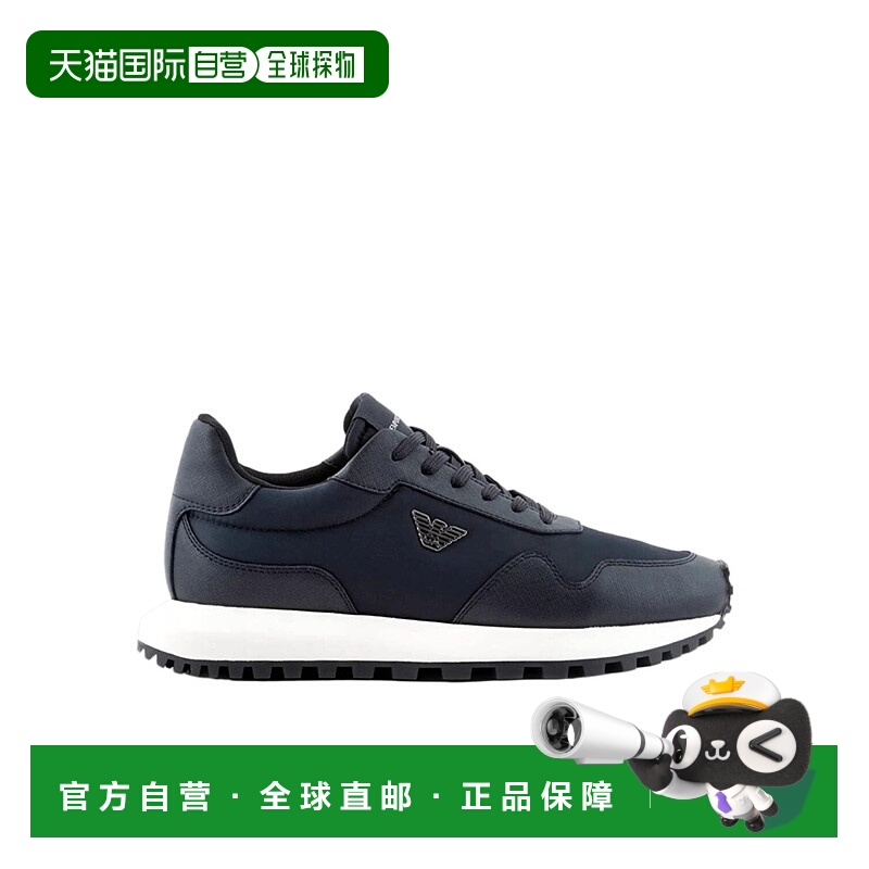 香港直邮EMPORIO ARMANI 25SS LOGO标识低帮板鞋阿玛尼男鞋 Men