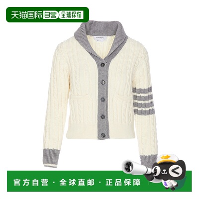 香港直邮THOM BROWNE 女士针织毛衣 FKC626AY1024100 SS2025开衫