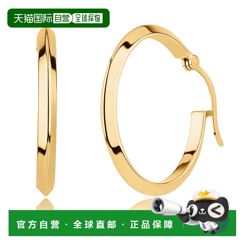 自营 max + stone纯 14K 黄金 20 毫米边缘环状耳环 - 黄色 美国