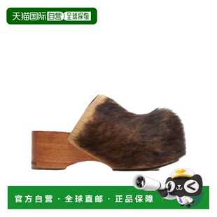 1h可退 香港直邮Acne Studios 毛茸厚底穆勒鞋 AD0773