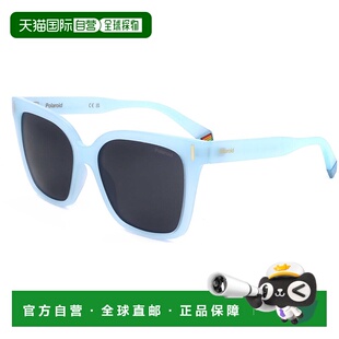 自营 polaroid宝丽来女士54毫米蓝色偏光太阳镜PLD6192-s-MVU-54-