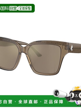 自营 Jimmy Choo JC 5003 50405A 55mm 女士枕头太阳镜 - 透明棕