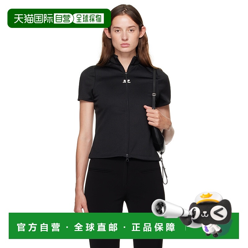 1h可退 香港直邮潮奢 Courreges 女士 黑色 Interlock Tracksuit