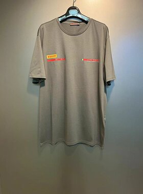 PRADA 男士T恤 LJ232G143IF0031 AW2024 灰色