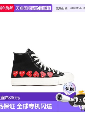 香港直邮COMME DES GARÇONS PLAY X CONVERSE 系带高帮板鞋 P1K12