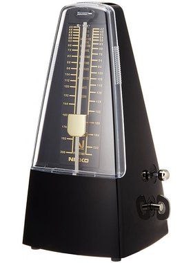 日本直邮nikko尼康乐器配件节拍器标准型黑色226声音洪亮节拍精准