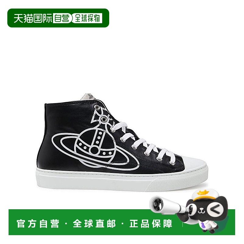 香港直邮Vivienne Westwood 徽标高帮休闲运动鞋 75010001MS0003N