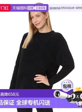 1h可退 香港直邮Ugg 女士 Riz 罗纹上衣 black黑色 舒适时尚