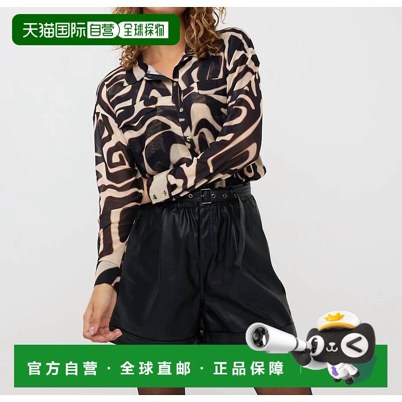 自营 esqualoMesh Blouse Harm In Black - black 美国奥莱直发