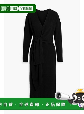 1h可退 香港直邮Simkhai 女士 Skyla 裹式针织中长连衣裙 SI1003K