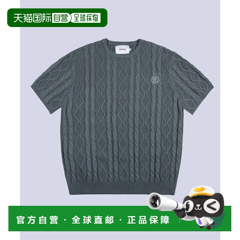 韩国直邮XTONZ 公用男针织xtk049gr羊毛针织衫