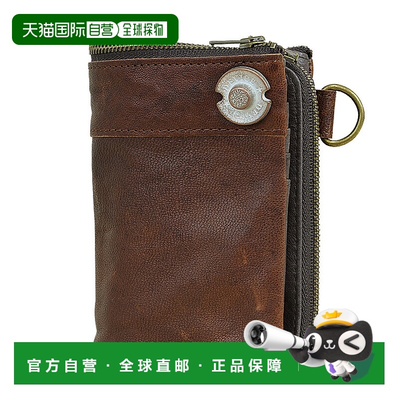 【日本直邮】Device杰万仕男士钱包棕色拉链便携日常时尚潮流百搭