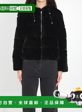 1h可退 香港直邮潮奢 YVES SALOMON 女士 可反穿绿色皮草外套 26W