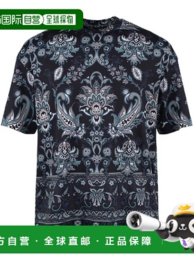 1h可退 香港直邮ETRO 男士T恤 MRMA0022AK943X0883 AW2025 蓝色 E