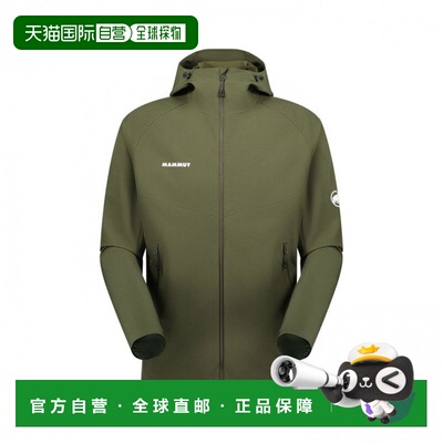 日本直邮Mammut 男士 2025秋冬 马昆2.0 SO带帽软壳徒步夹克 AF [