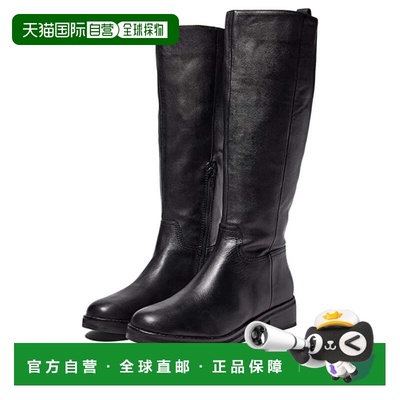 自营Abercrombie & Fitch Agra Tall Boots Black Leather Knee H