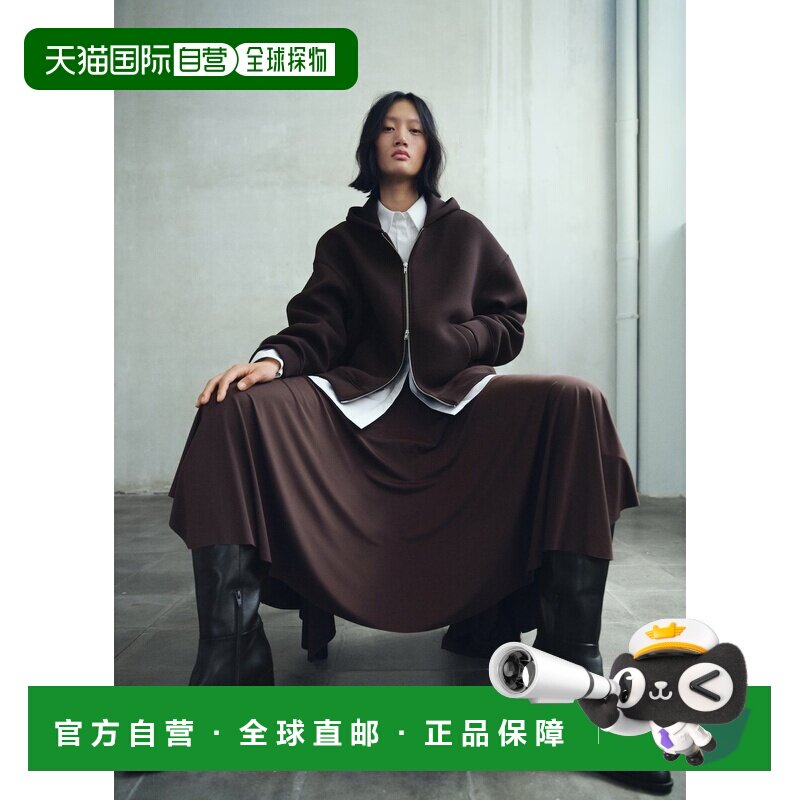 自营欧洲直邮Mango芒果 女士黑色粗跟皮靴厚底鞋女靴图片