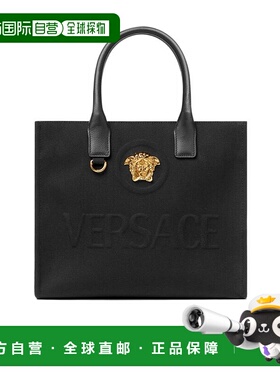 香港直邮Versace 徽标托特包 10058611A03095范思哲单肩包手提包