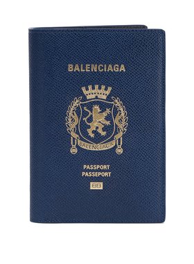 BALENCIAGA 男士钱包 7877422AA3R4734 SS2025 蓝色