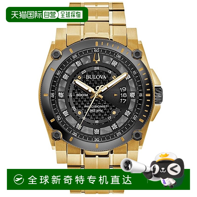 自营Bulova 男士黑色表盘手表 - 黑色 【美国奥莱】直发
