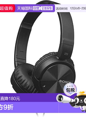 【日本直邮】SONY 降噪耳机 Sony ZX110NC 黑色 音乐索尼新款