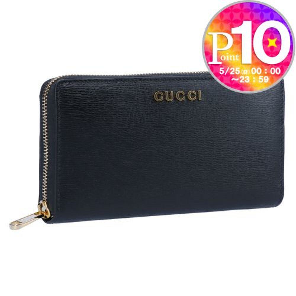 日本直邮GUCCI 长款钱包 SCRIPT 772642 0OP0N 1000 黑色