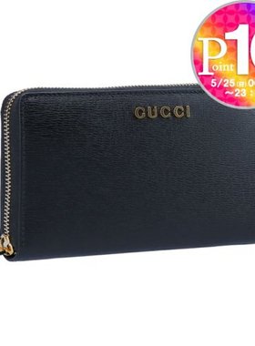 日本直邮GUCCI 长款钱包 SCRIPT 772642 0OP0N 1000 黑色