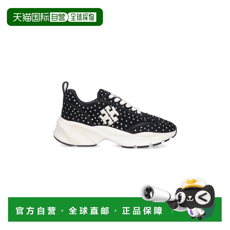 自营tory burch好运铆钉运动鞋-黑色 美国奥莱直发老爹鞋
