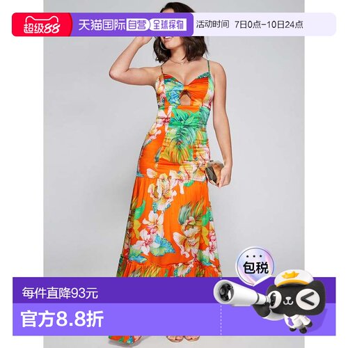 日本直邮GUESS Heat Wave Maxi连衣裙[长裙] GU1432EW21084吊带
