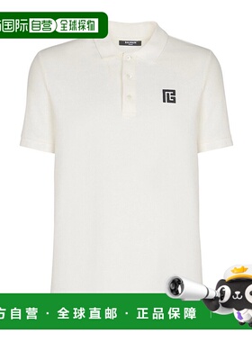 香港直邮BALMAIN 男士T恤 GH1GB085BC87GAB SS2026男装白色短袖