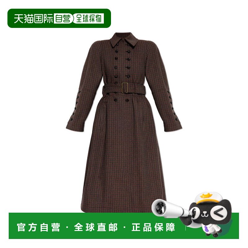 香港直邮Chloe 蔻依 女士 刺绣羊毛混纺大衣外套 CH25WMA61169
