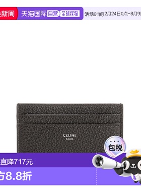 香港直邮CELINE 男士卡包 10N763GTH19ES AW2025 深棕色