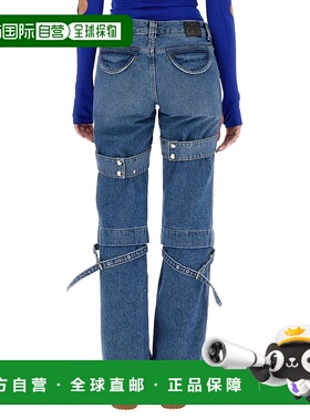 1h可退 欧洲直邮OFF-WHITE 女士牛仔裤 OWYB016F23DEN0014500