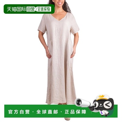 自营gigi modaVedette Linen Maxi Dress In Cream - cream 美国