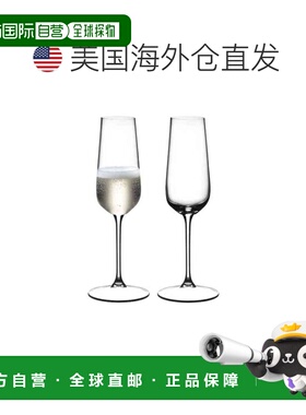自营Grape@Riedel Champagne Flute Wine Glass, Set of 2, 8 oun