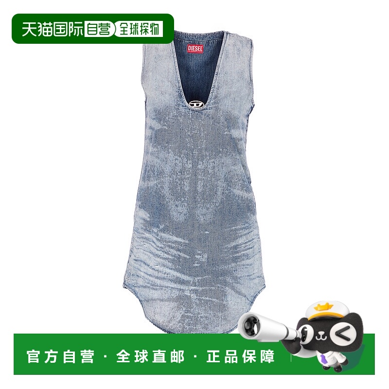 1h可退 香港直邮DIESEL 女士连衣裙 A21707068TY01 AW2025 蓝色 D