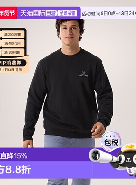 加拿大直发始祖鸟EMBLEM男款圆领套头户外长袖抓绒卫衣