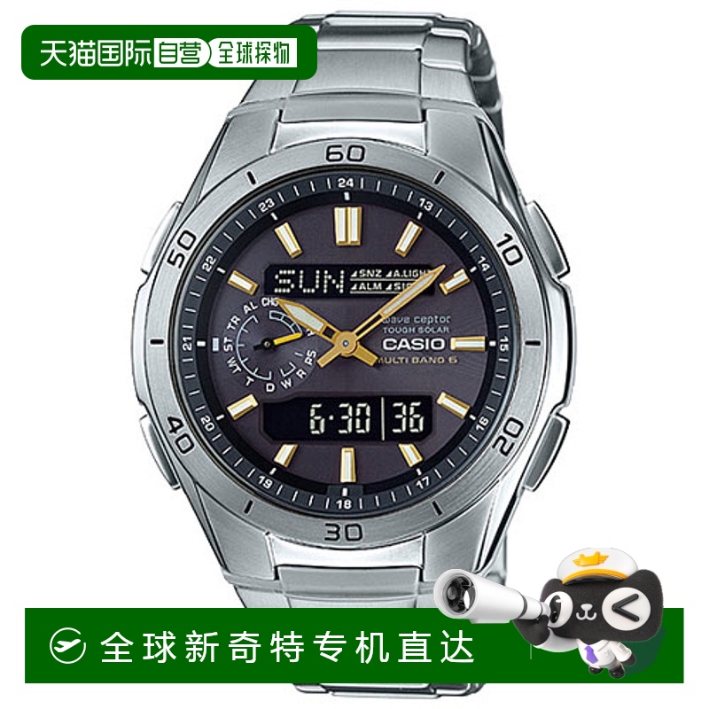 日本直邮CASIO WVA-M650D-1A2JF波感受器太阳能男款WVAM650D1A2JF