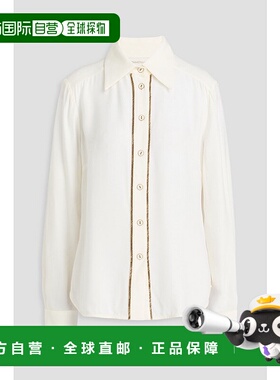 1h可退 香港直邮ZIMMERMANN 女士 链条装饰绉纱衬衫 1185TF24RC